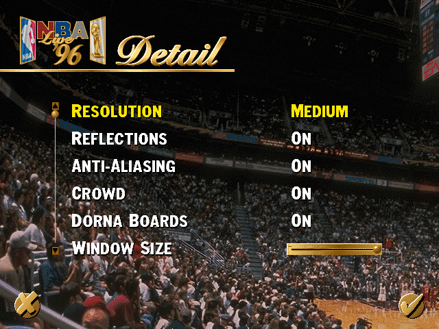 NBA Live 96 screenshot 5 for Playstation